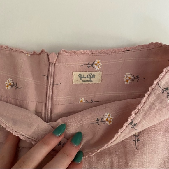 Brandy Melville Skirts Brandy Melville Pink Flower Skirt Poshmark